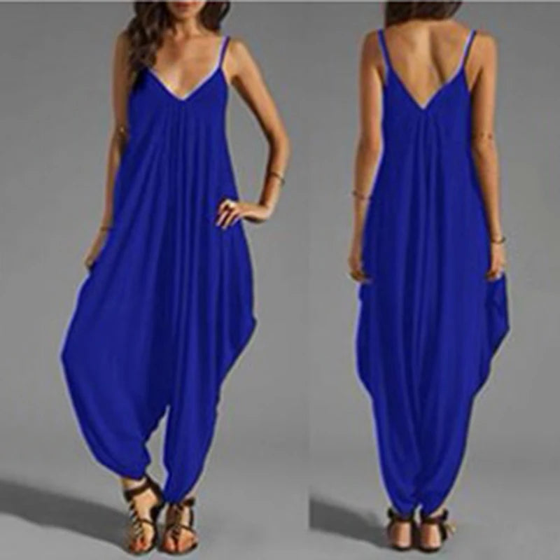 Women Casual Sleeveless Jumpsuits