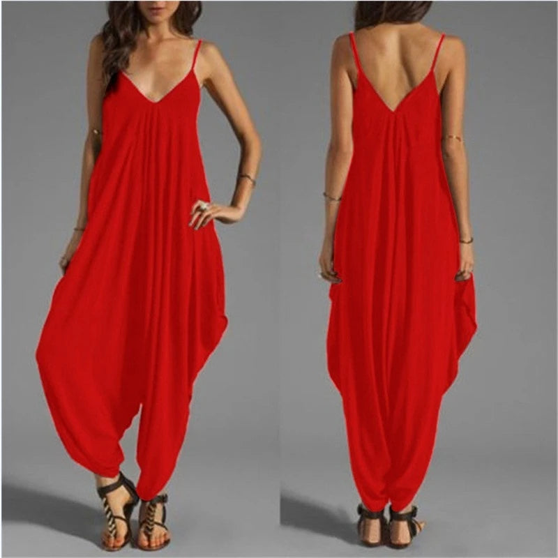 Women Casual Sleeveless Jumpsuits