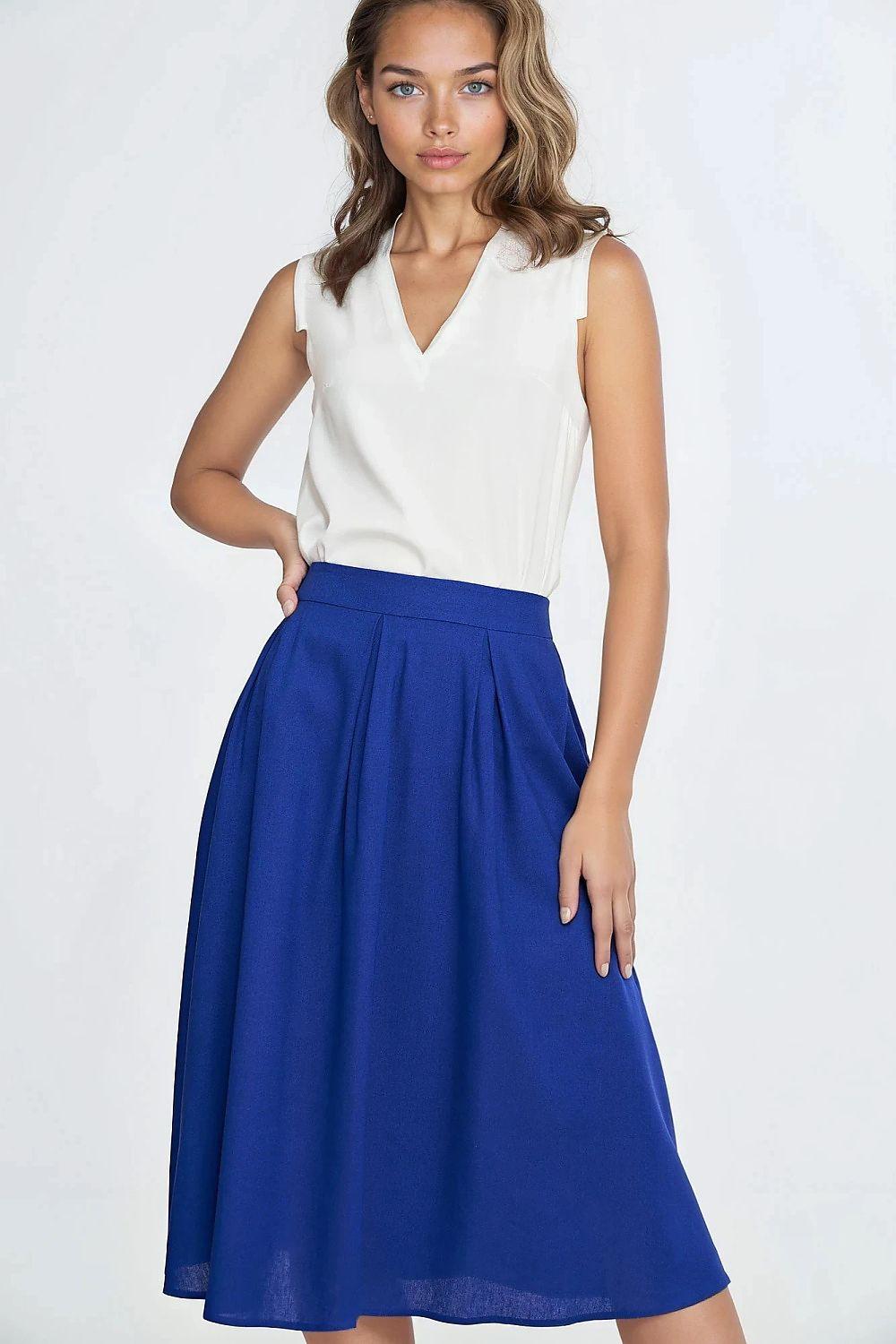 White sleeveless V-neck blouse with smooth drape