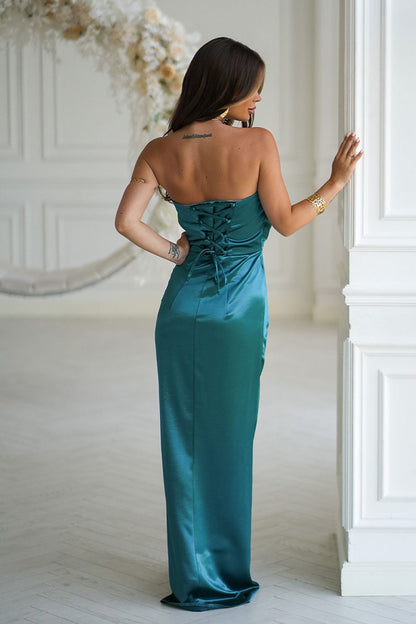  Long dress model 219712 Bicotone 