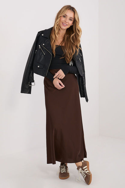 Black long-sleeve square-neck fitted blouse under cropped jacket