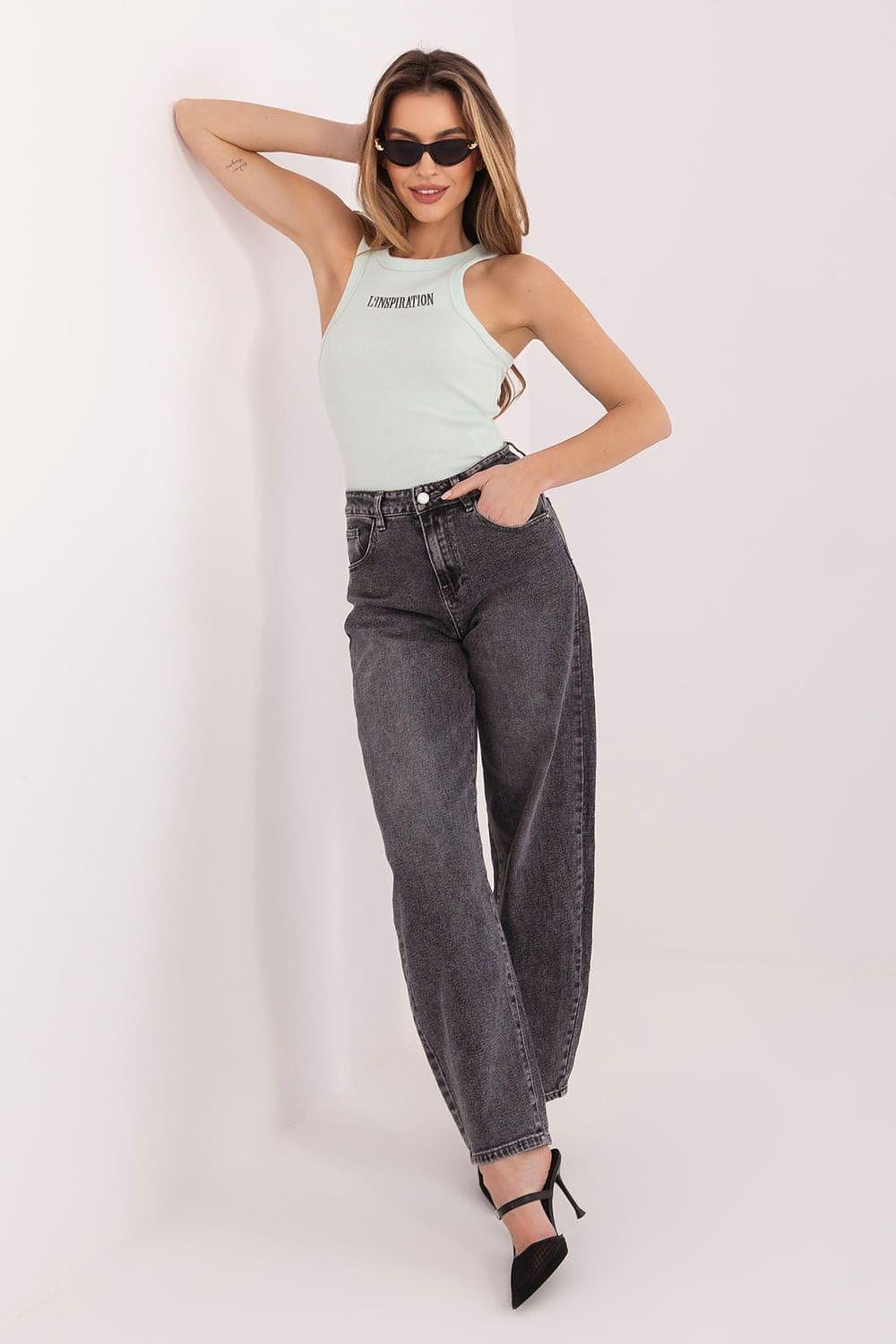 Sleeveless tank top in pale green, racerback style