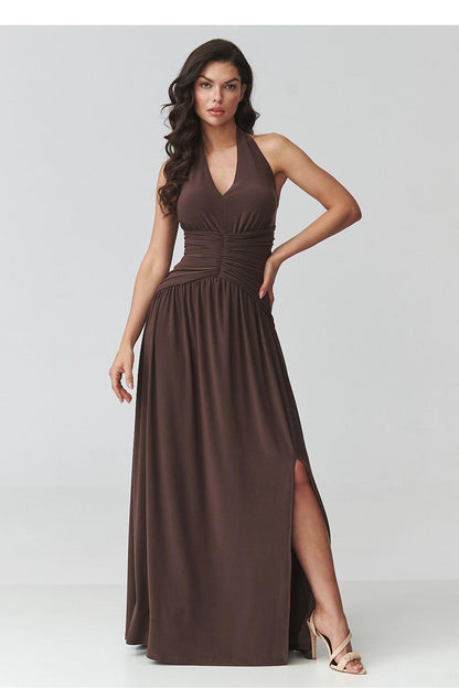  Long dress model 228322 Makadamia 